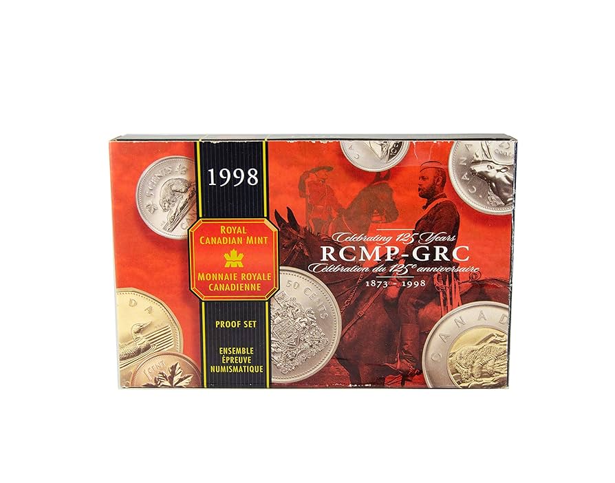 1998 カナダ銀ドル プルーフ RCMP 125 周年記念 1998 $1 Royal Canadian Mounted Police (RCMP), 125th